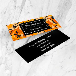 Carte De Visite Mini Camouflage orange, Militaire, Armée