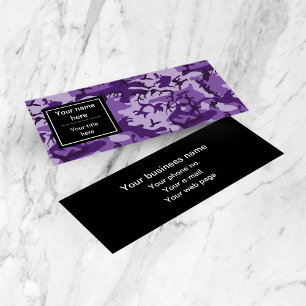 Carte De Visite Mini Camouflage Violet, Camouflage, Militaire, Armée