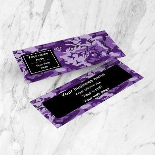 Carte De Visite Mini Camouflage Violet, Camouflage, Militaire, Armée