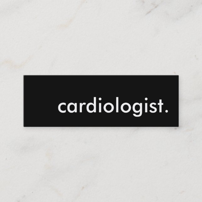 Carte De Visite Mini cardiologue. (Devant)