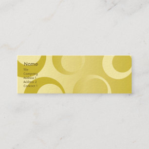 Carte De Visite Mini Cercles jaunes - maigres