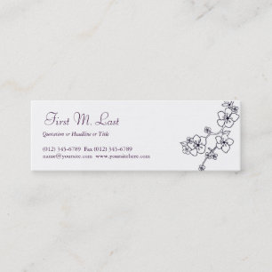 Carte De Visite Mini Cerise