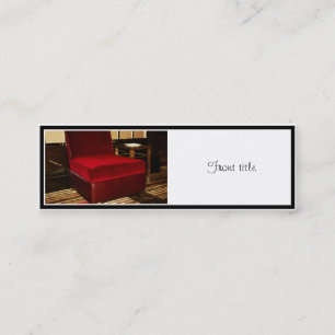 Carte De Visite Mini Chaise Red Velvet