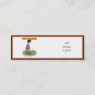 Carte De Visite Mini Chariot d'Halloween ou traitement du canard pirate