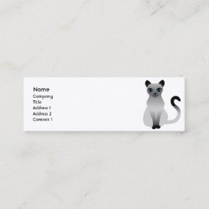 Carte De Visite Mini Chat - maigre