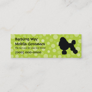 Carte De Visite Mini Chaux de soin des animaux familiers de caniche