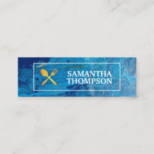 Carte De Visite Mini Chef créatif   Ustensiles de Cuisine   Art moderne