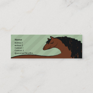 Carte De Visite Mini Cheval - maigre