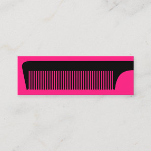 Carte De Visite Mini Chic coiffeur rose chaud