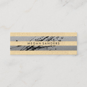 Carte De Visite Mini Chic et glamour Expressif / Stripes
