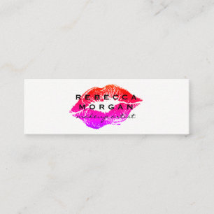 Carte De Visite Mini Chic Lipstick Kiss