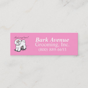 Carte De Visite Mini Chien Groomer Animal de compagnie Grooming Bichon 