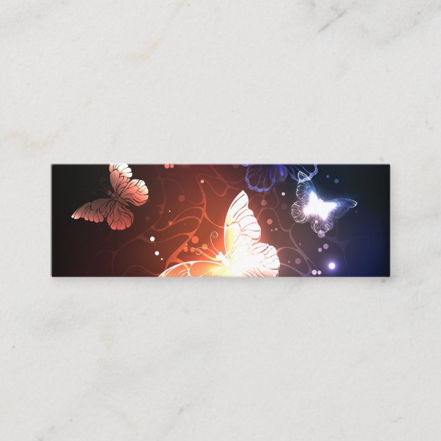 Carte De Visite Mini Clowing Night Butterflies (Devant)