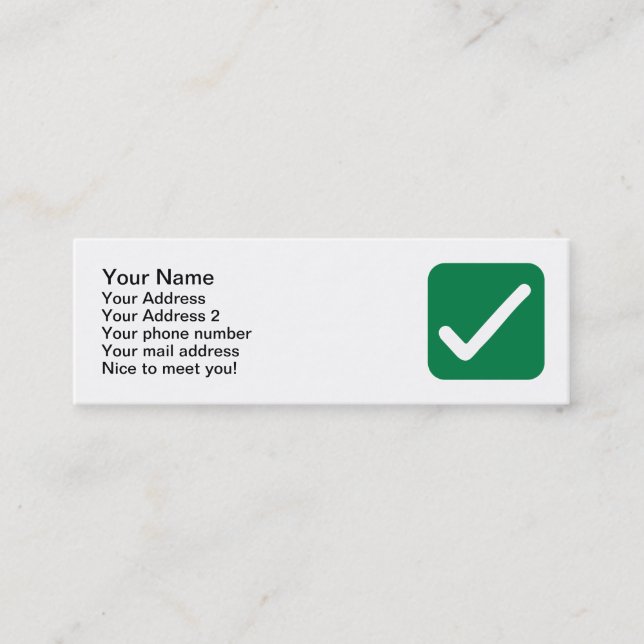 Carte De Visite Mini Coche (Devant)