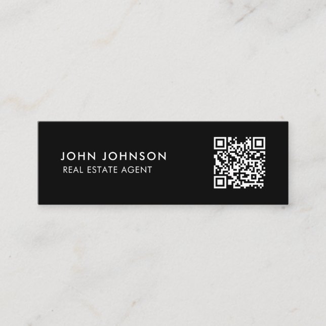 Carte de visite mini Code QR (Devant)