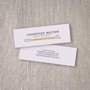 Carte De Visite Mini Coiffeuse minimaliste élégante