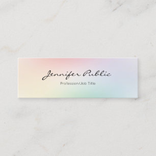 Carte De Visite Mini Coloré professionnel élégant moderne de