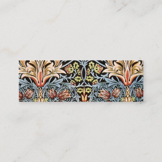 Carte De Visite Mini Conception de William Morris Snakeshead (Devant)
