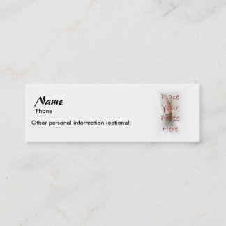 Carte De Visite Mini Connexion - le passage de numéro de téléphone