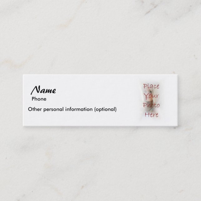 Carte De Visite Mini Connexion - le passage de numéro de téléphone (Devant)