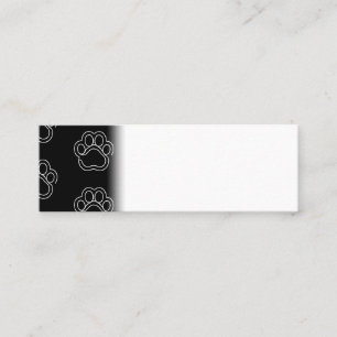 Carte De Visite Mini Coucou à la ligne blanche de l'Amoureux des chiens