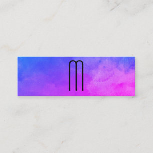 Carte De Visite Mini Couleurs vibrantes Monogrammes