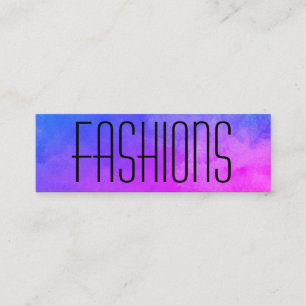 Carte De Visite Mini Couleurs vives de grand texte