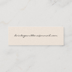 Carte De Visite Mini Couple de chauve-souris à une date