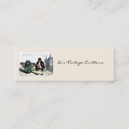 Carte De Visite Mini Couple de chauve-souris à une date