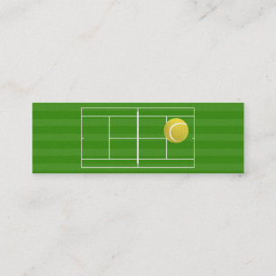 Carte De Visite Mini Court de tennis et balle de tennis