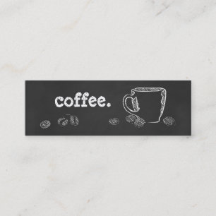 CARTE DE VISITE MINI CRAIE DE TASSE DE CAFÉ
