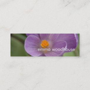 Carte De Visite Mini Crocus mauve PICT5930