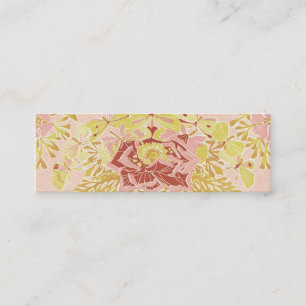 Carte De Visite Mini Cru rose et papillons - signet