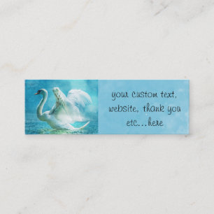 Carte De Visite Mini Cygne magique personnalisé pendant une douche d'ét