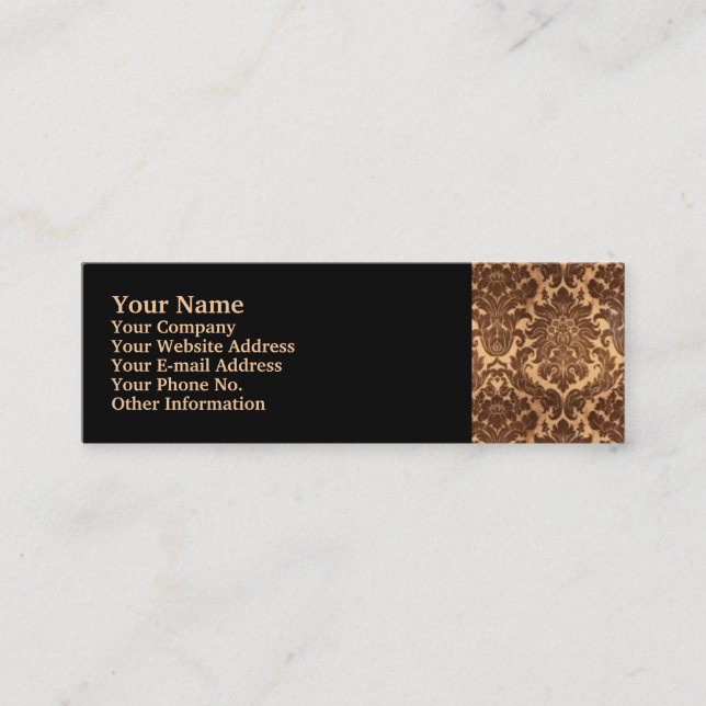 Carte De Visite Mini Damas - Brown & beige (Devant)