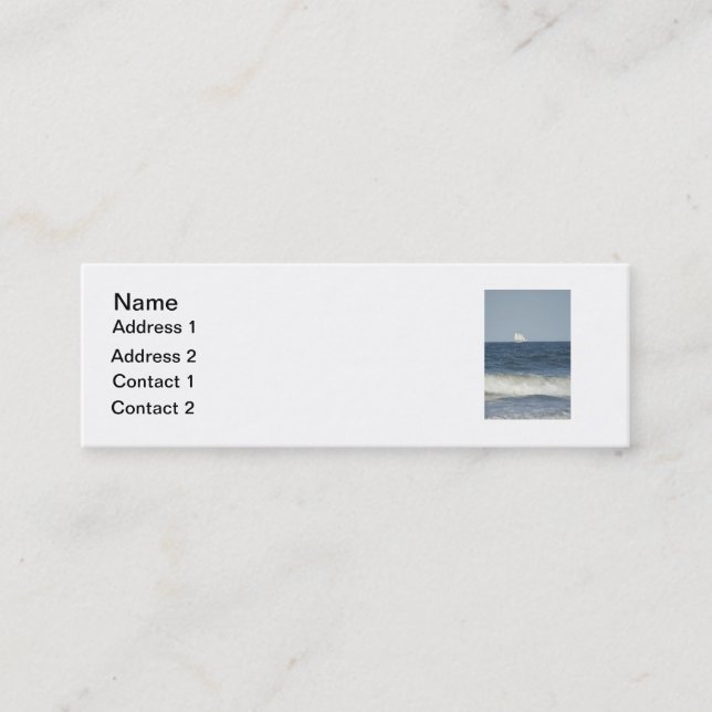 Carte De Visite Mini Dans la distance (Devant)