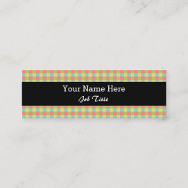 Carte De Visite Mini Dazzle Check noir maigre