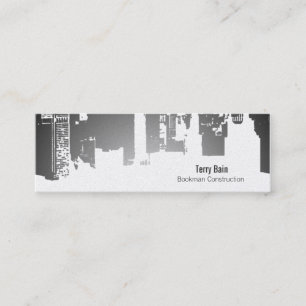 Carte De Visite Mini Dégradé Haut Bas Horizontal Mince