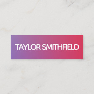 Carte De Visite Mini dégradé moderne