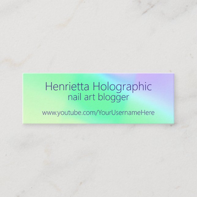 Carte De Visite Mini Dégradé simple (Devant)