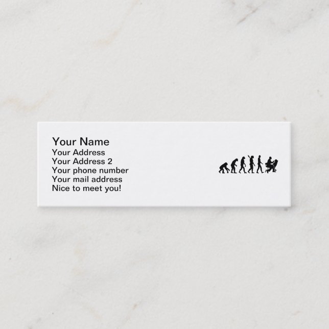 Carte De Visite Mini Dentiste d'évolution (Devant)