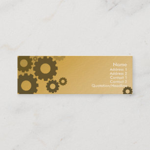 Carte De Visite Mini Dents oranges - maigres