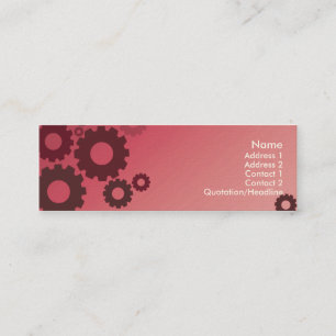 Carte De Visite Mini Dents roses - maigres