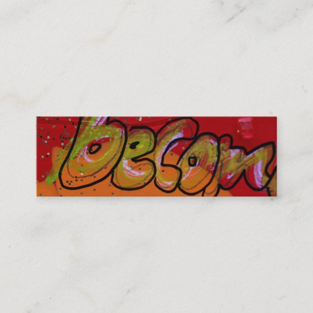 Carte De Visite Mini "Devenu " (Devant)