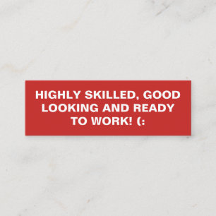 Carte De Visite Mini Devis en gras