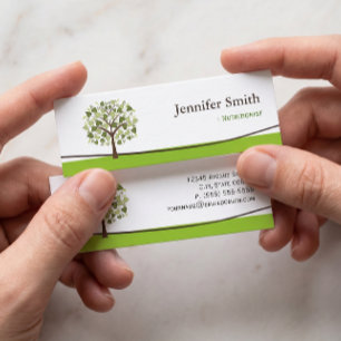 Carte De Visite Mini Diététiste Nutritionniste - Arbre à souhaits de co