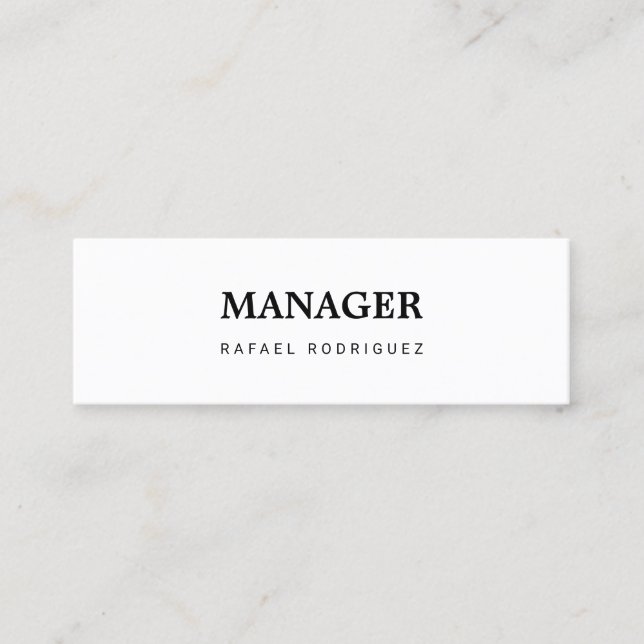 Carte De Visite Mini Directeur professionnel (Devant)