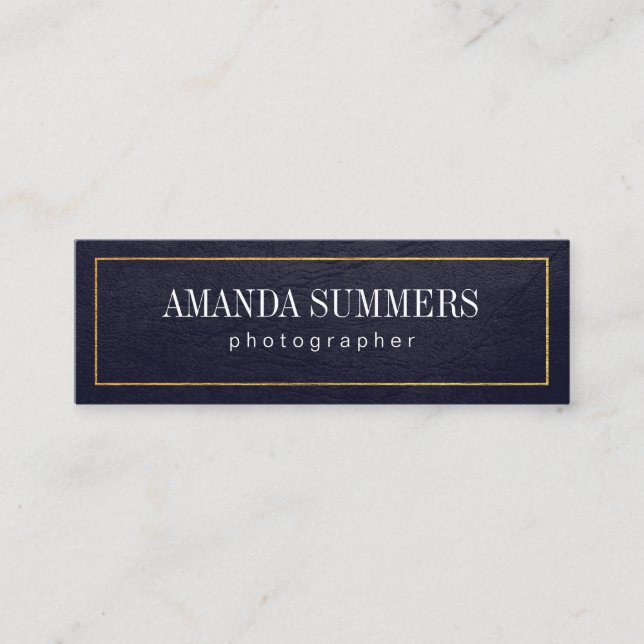 Carte De Visite Mini Distresse Bordure d'or violet (Devant)