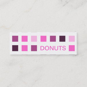 Carte De Visite Mini DONUTS (carrés modernes)