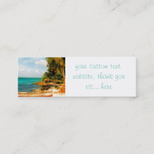 Carte De Visite Mini Dreamy Tropical Beach